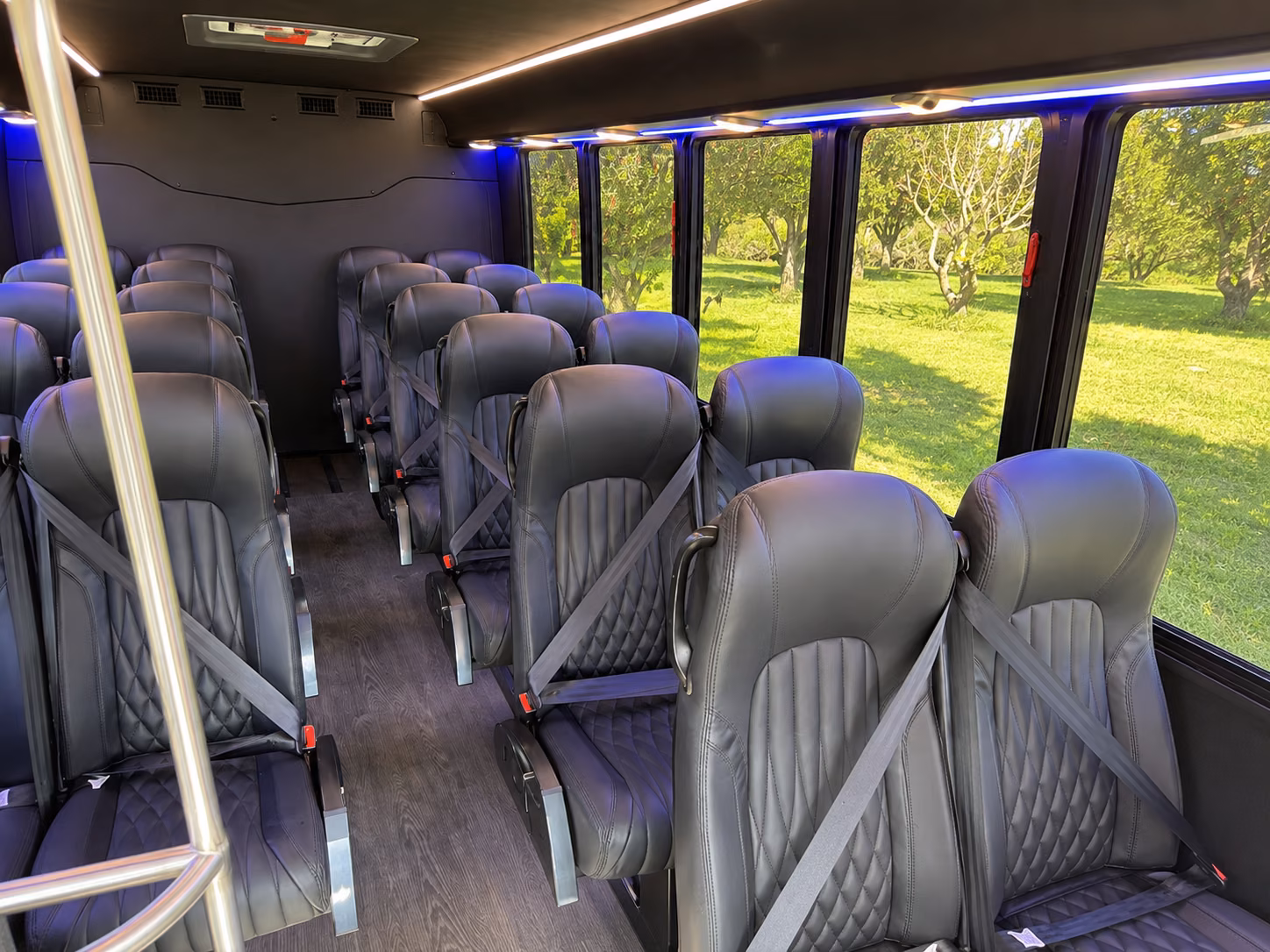 simi valley 18 passenger minibus interior