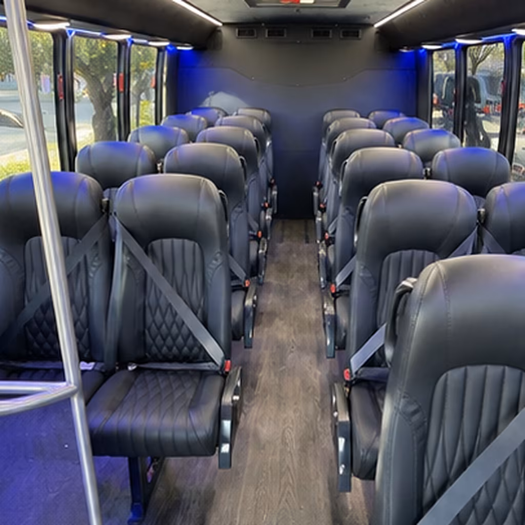 simi valley 28 passenger minibus inside