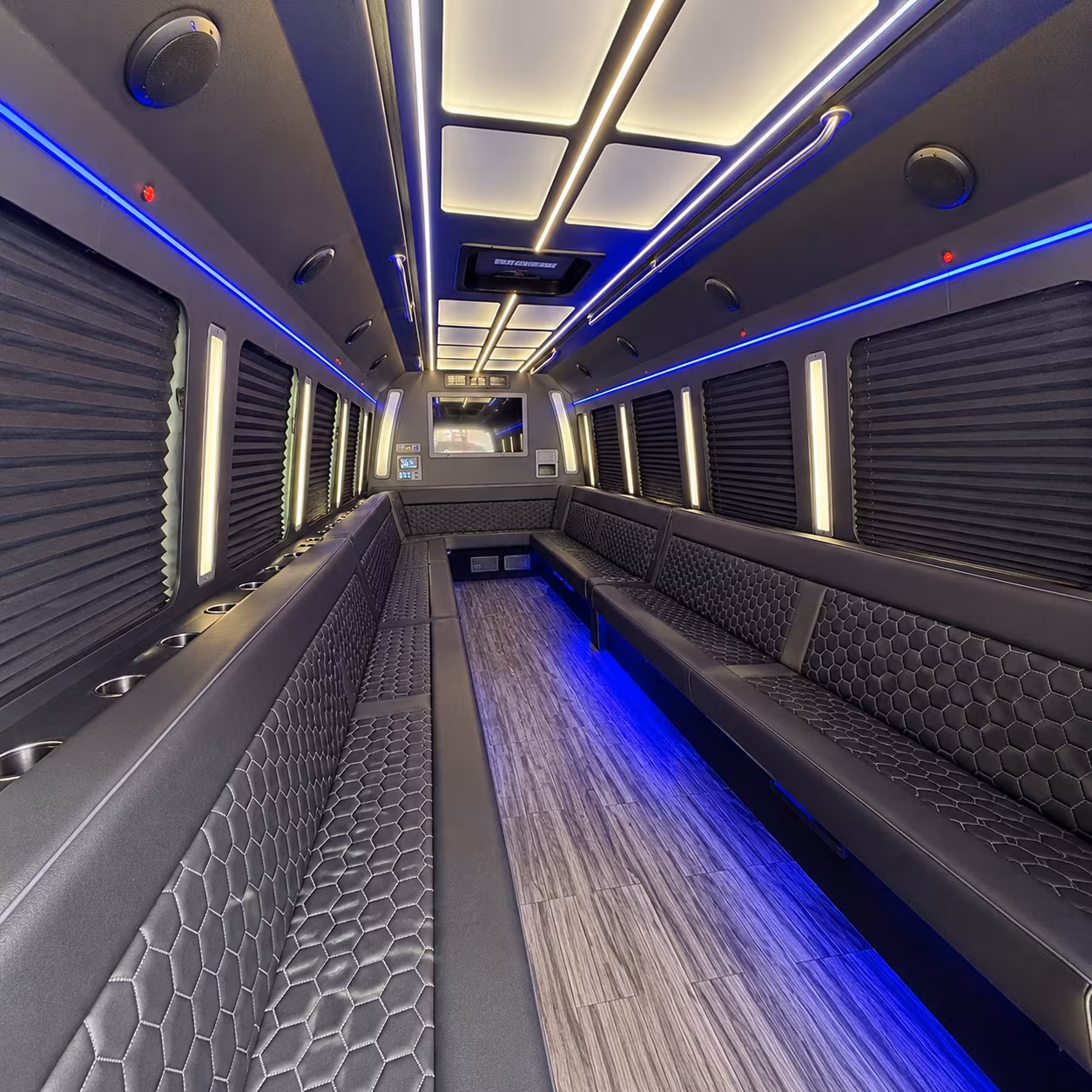 simi valley 30 passenger party bus interior