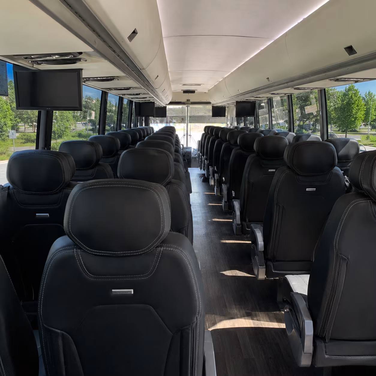 simi valley 56 passenger charter bus interior
